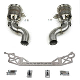 Fabspeed Porsche 992 Twin Turbo / Twin Turbo S Sport Catalytic Converters with GT2RS Style Outlets (2021+)