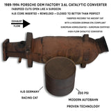 Porsche 964 Carrera / Turbo OEM Catalytic Converter Re-Coring