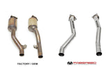 Fabspeed Porsche 958.2 Cayenne S E-Hybrid Secondary Competition Link Pipes (2015-2018)